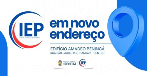 IEP passarÃ¡ a atender em novo endereÃ§o a partir de 25 de junho